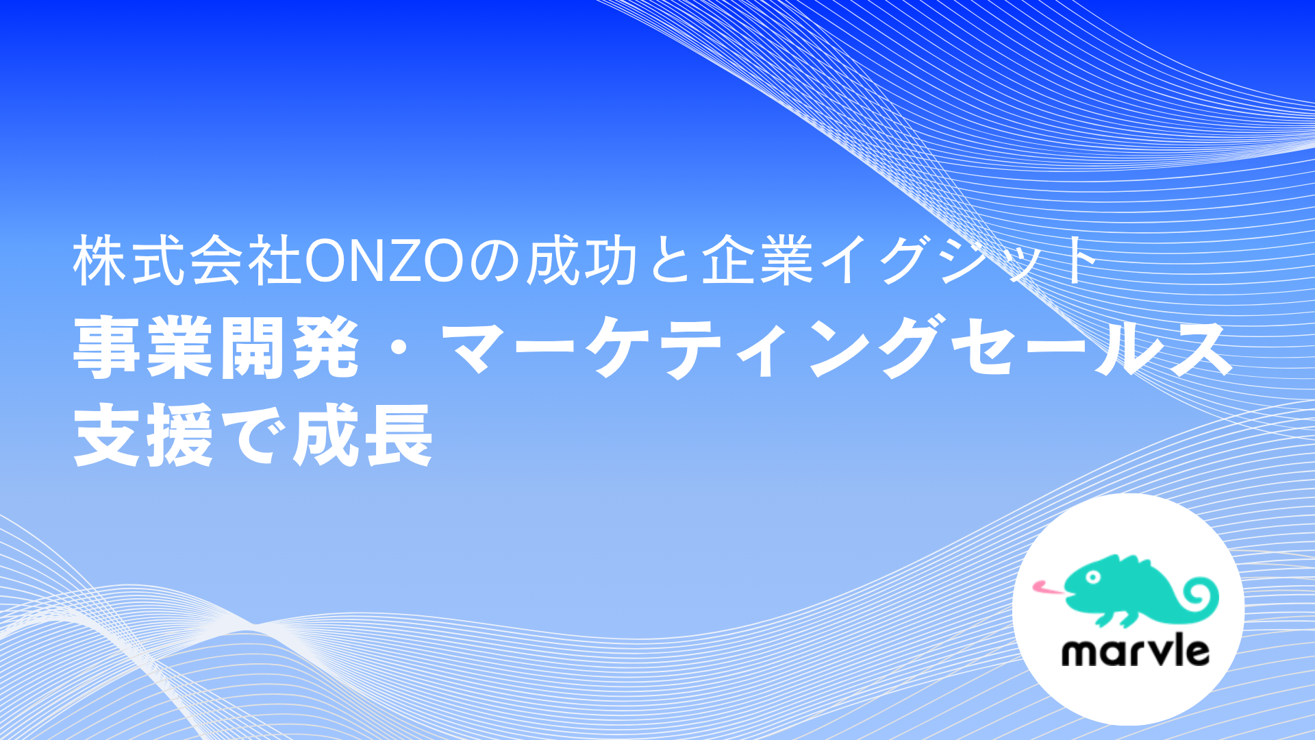 marvle:株式会社ONZOの事業開発・マーケティングセールス支援事例